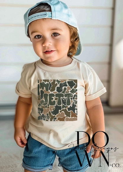 Duck Camo Name Tee