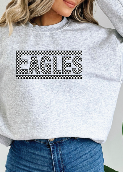 Checkered Eagles Crewneck