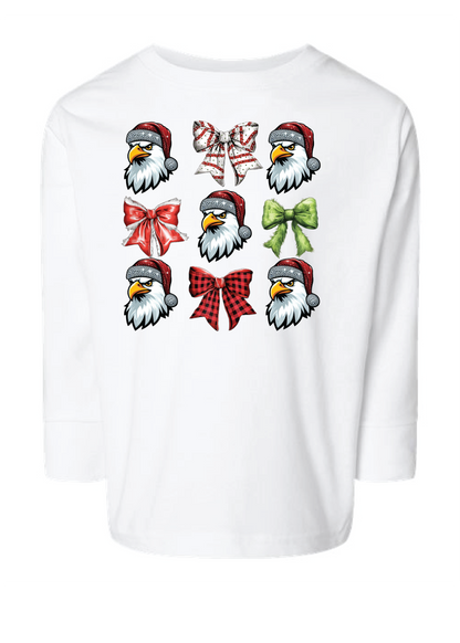 Christmas Eagles Coquette Long Sleeve