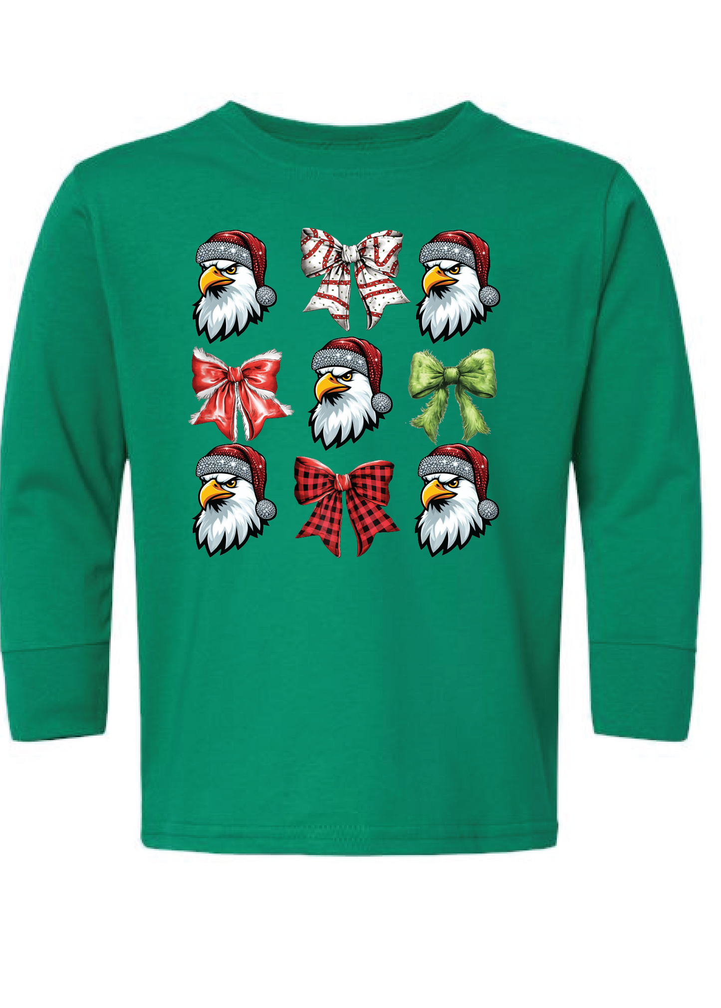 Christmas Eagles Coquette Long Sleeve