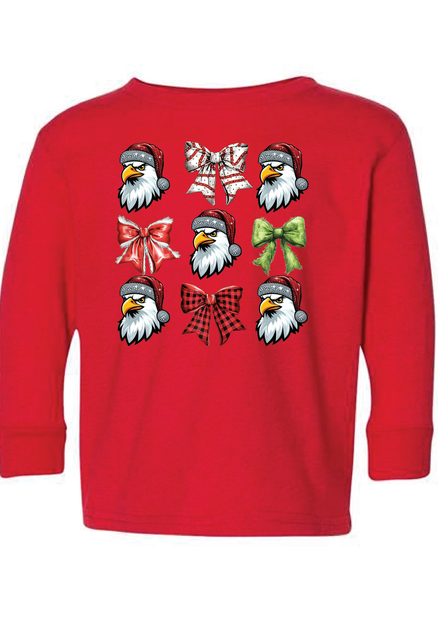 Christmas Eagles Coquette Long Sleeve