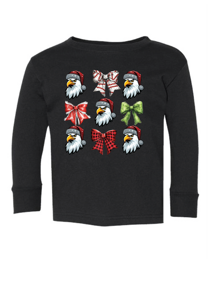 Christmas Eagles Coquette Long Sleeve