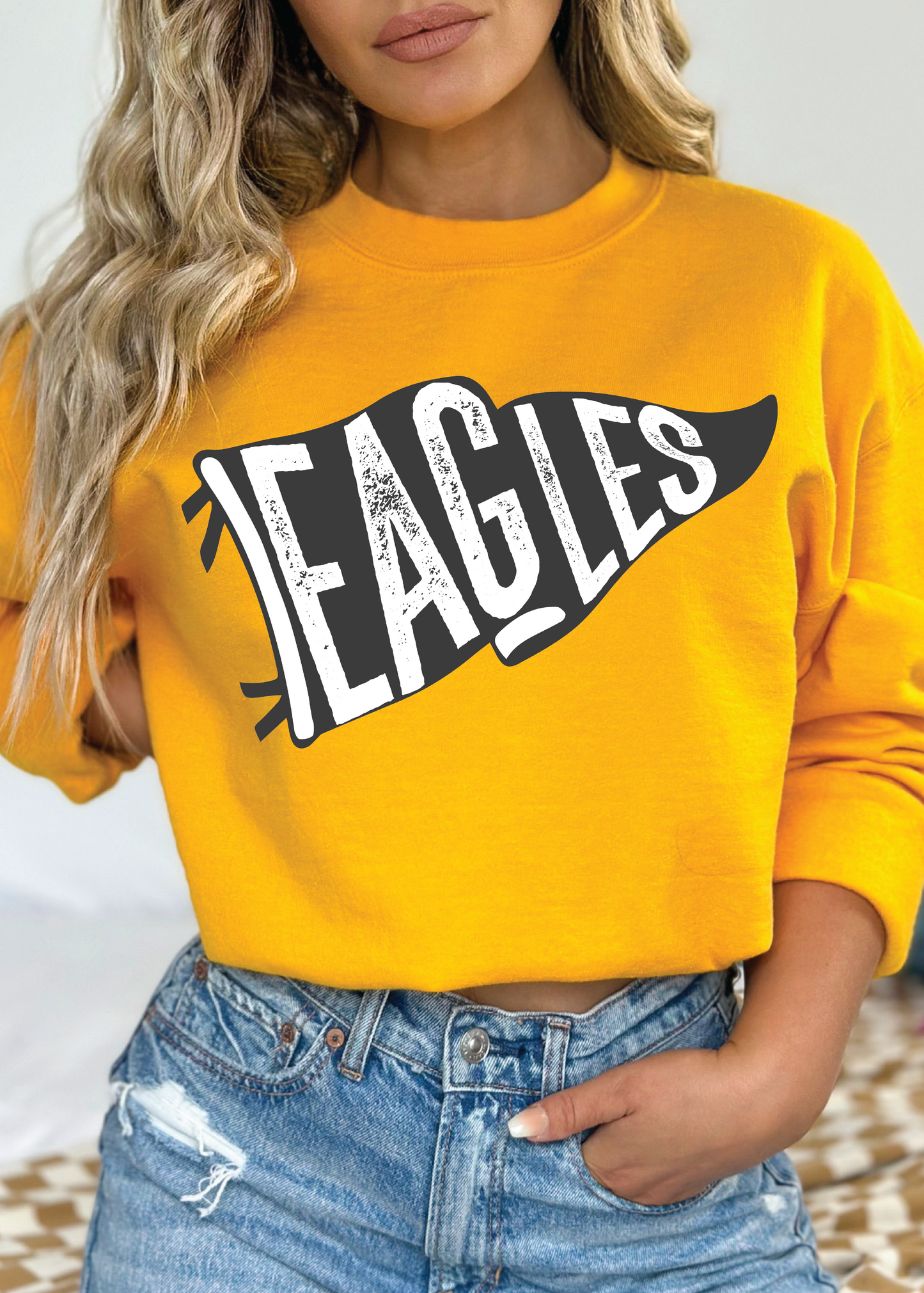 Eagle Pendant Flag Crewneck