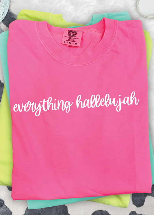 Custom Hallelujah Comfort Color Tee