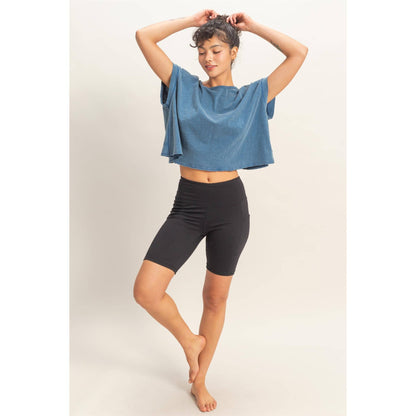 Storm Washed Open Back Top