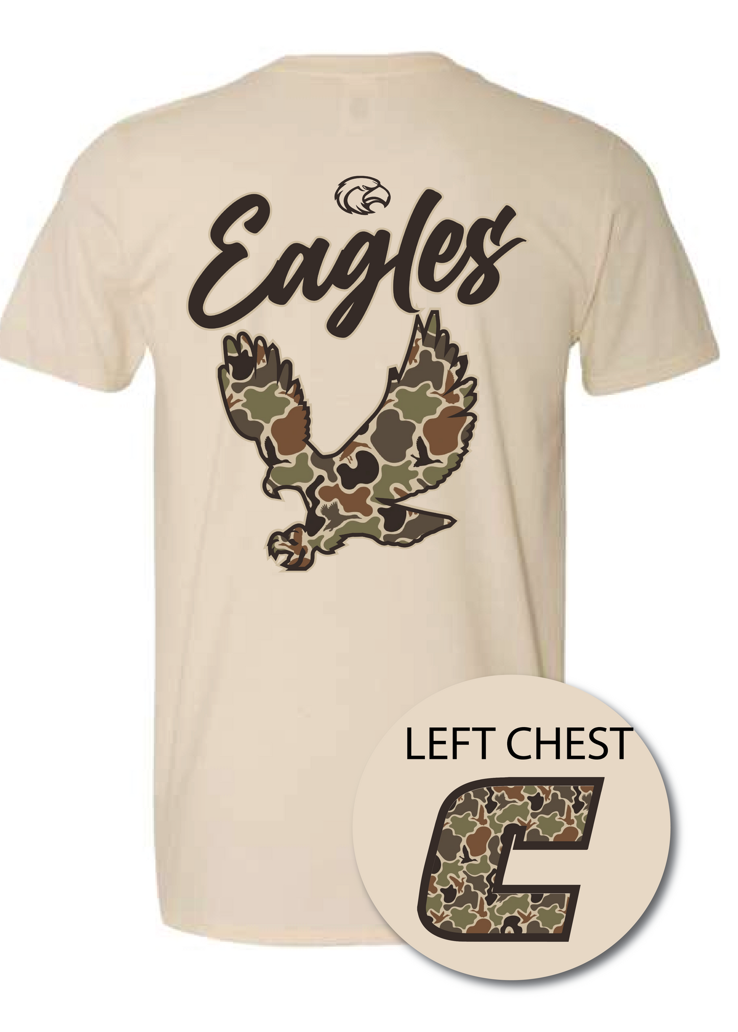 Flying Eagle Duck Camo ADULT Tee