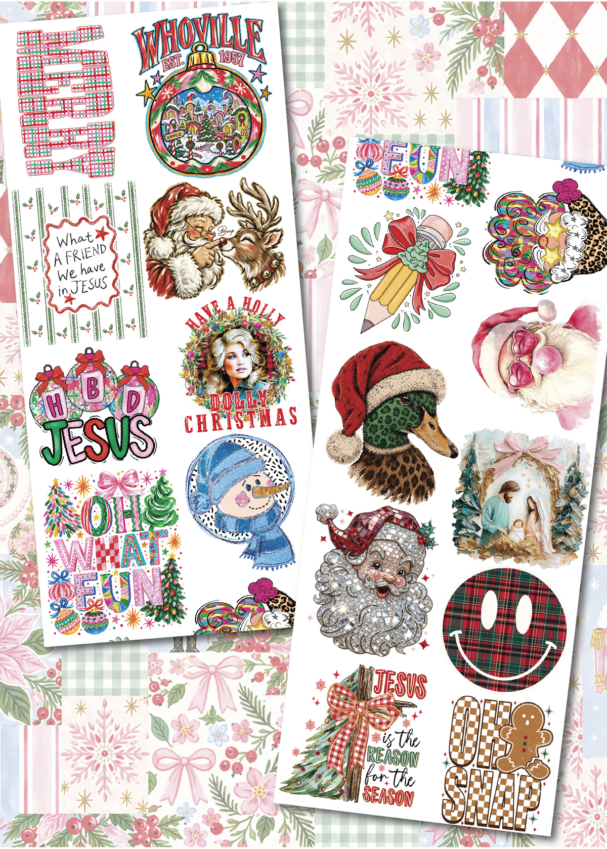 BEST SELLERS CHRISTMAS TRANSFER 22X60 GANG
