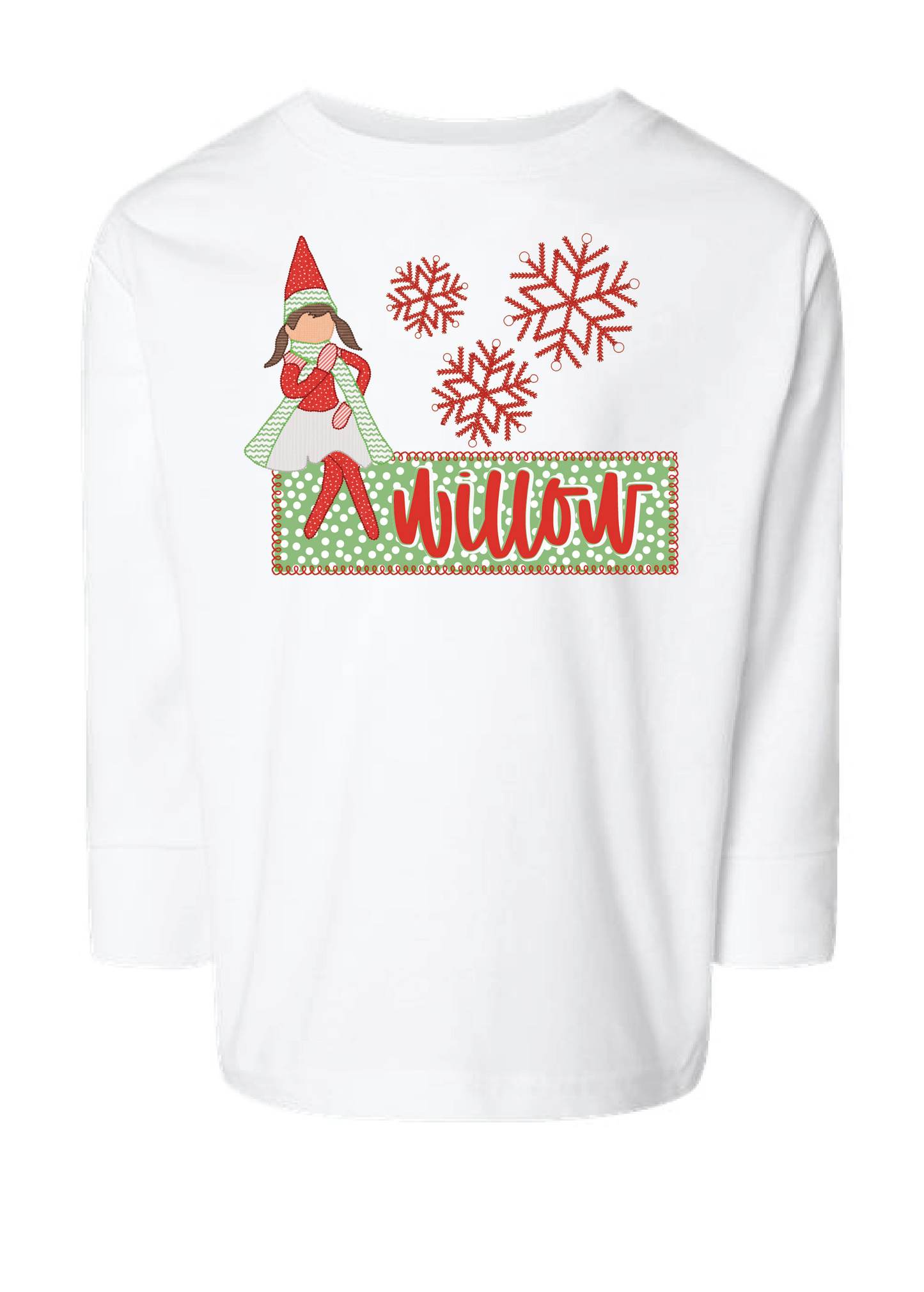 Girl Elf Namedrop Long Sleeve