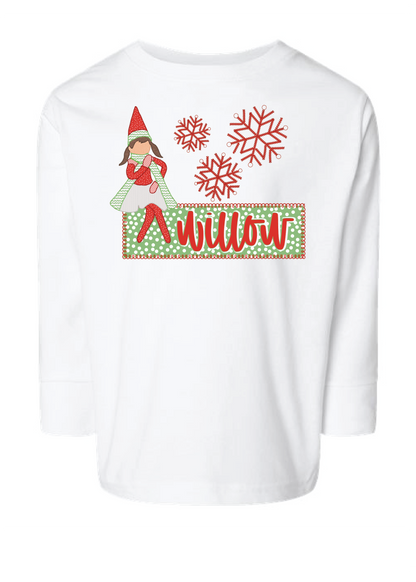 Girl Elf Namedrop Long Sleeve