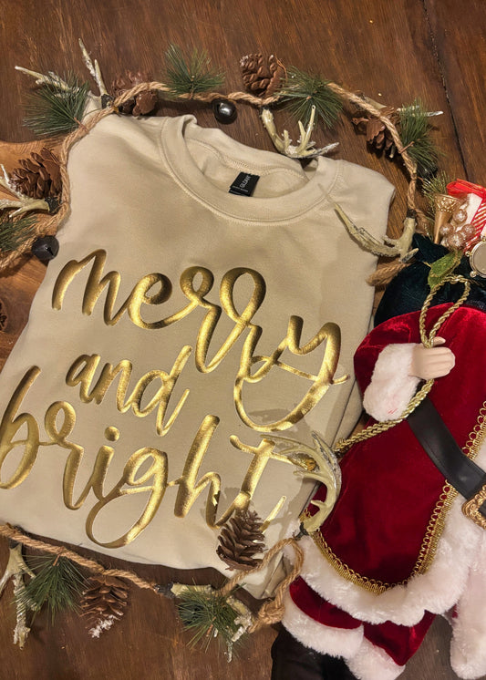 Metallic Puff Sweatshirt