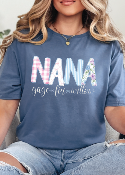 Grandmillennial Custom Name Tee