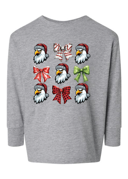 Christmas Eagles Coquette Long Sleeve