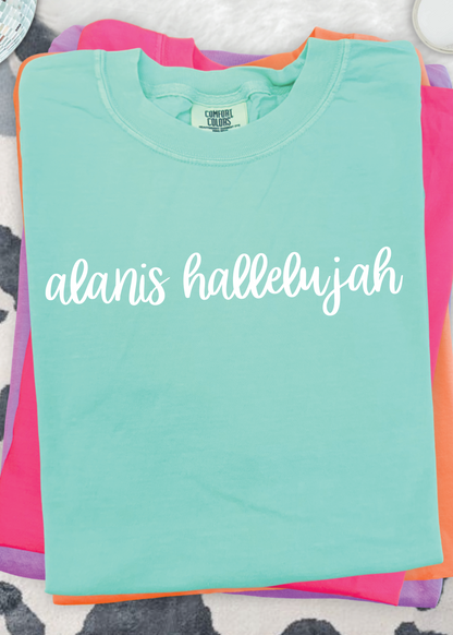 Custom Hallelujah Comfort Color Tee