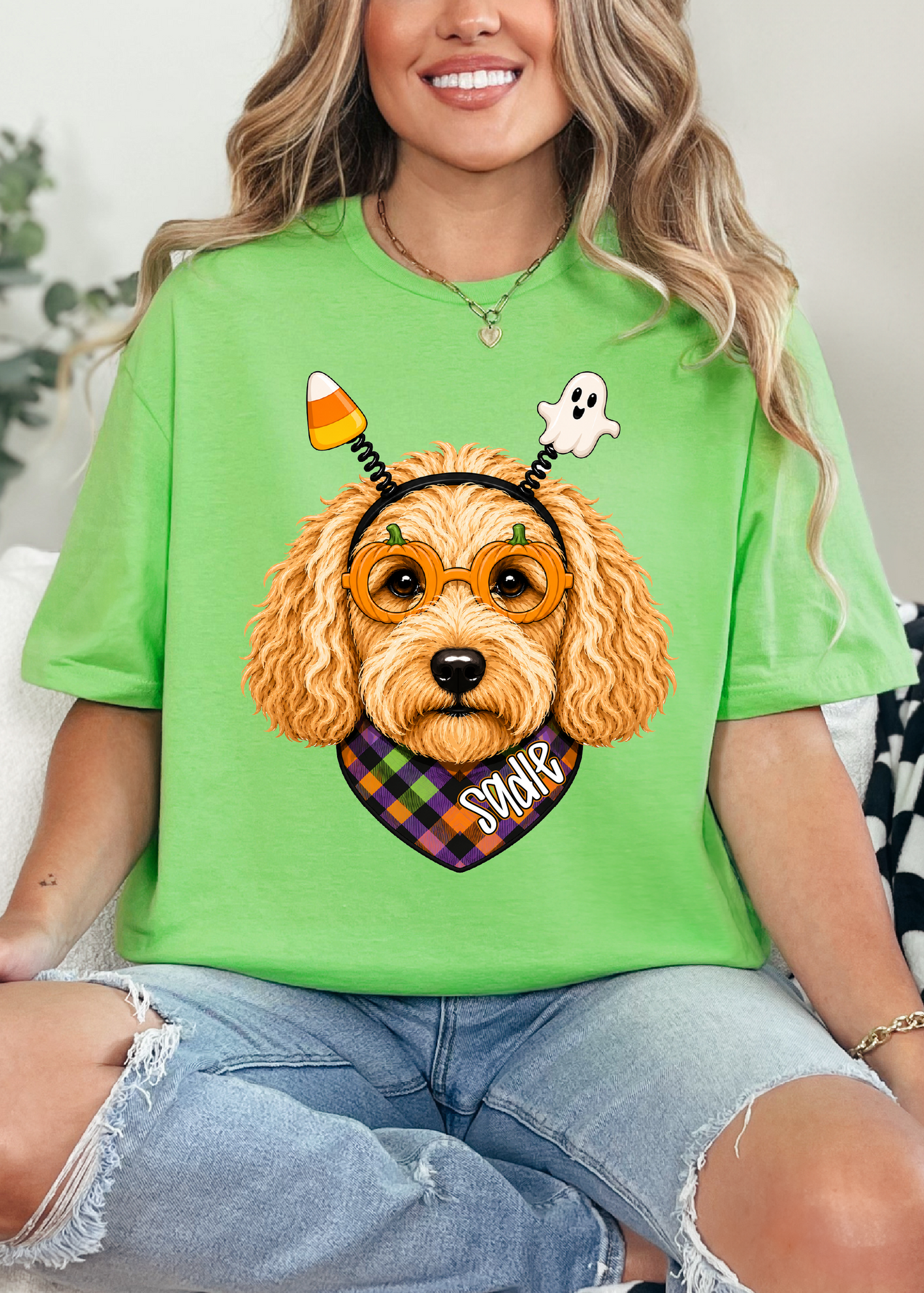 Howl-O-Ween Pups Custom Graphic Tee