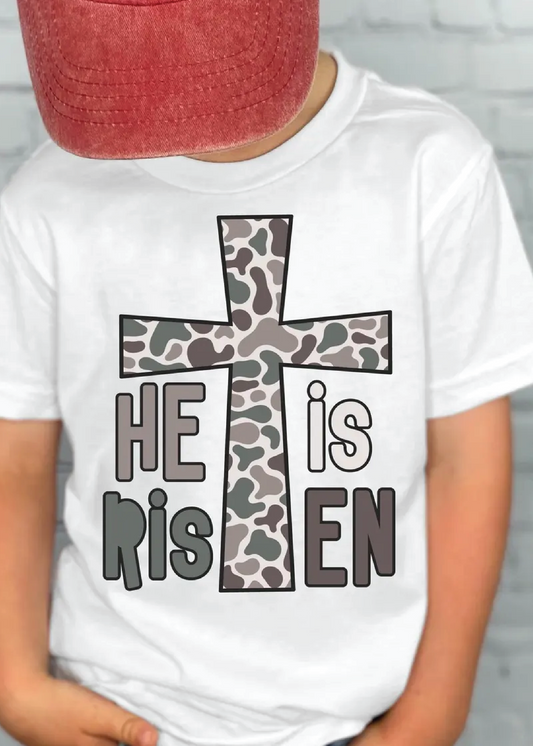 He is Risen Duck Camo Tee