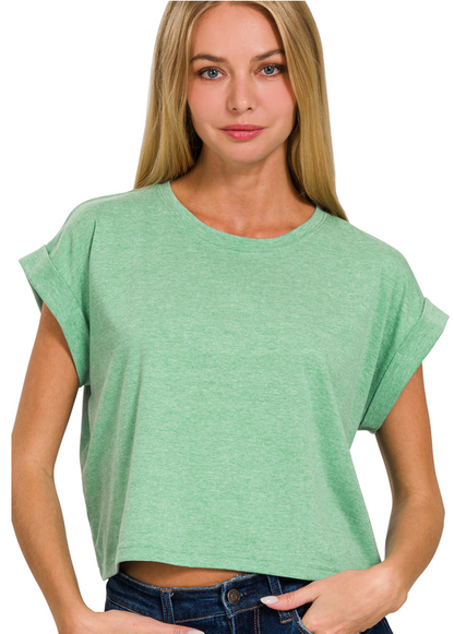 Cotton Cloud Crop Tee