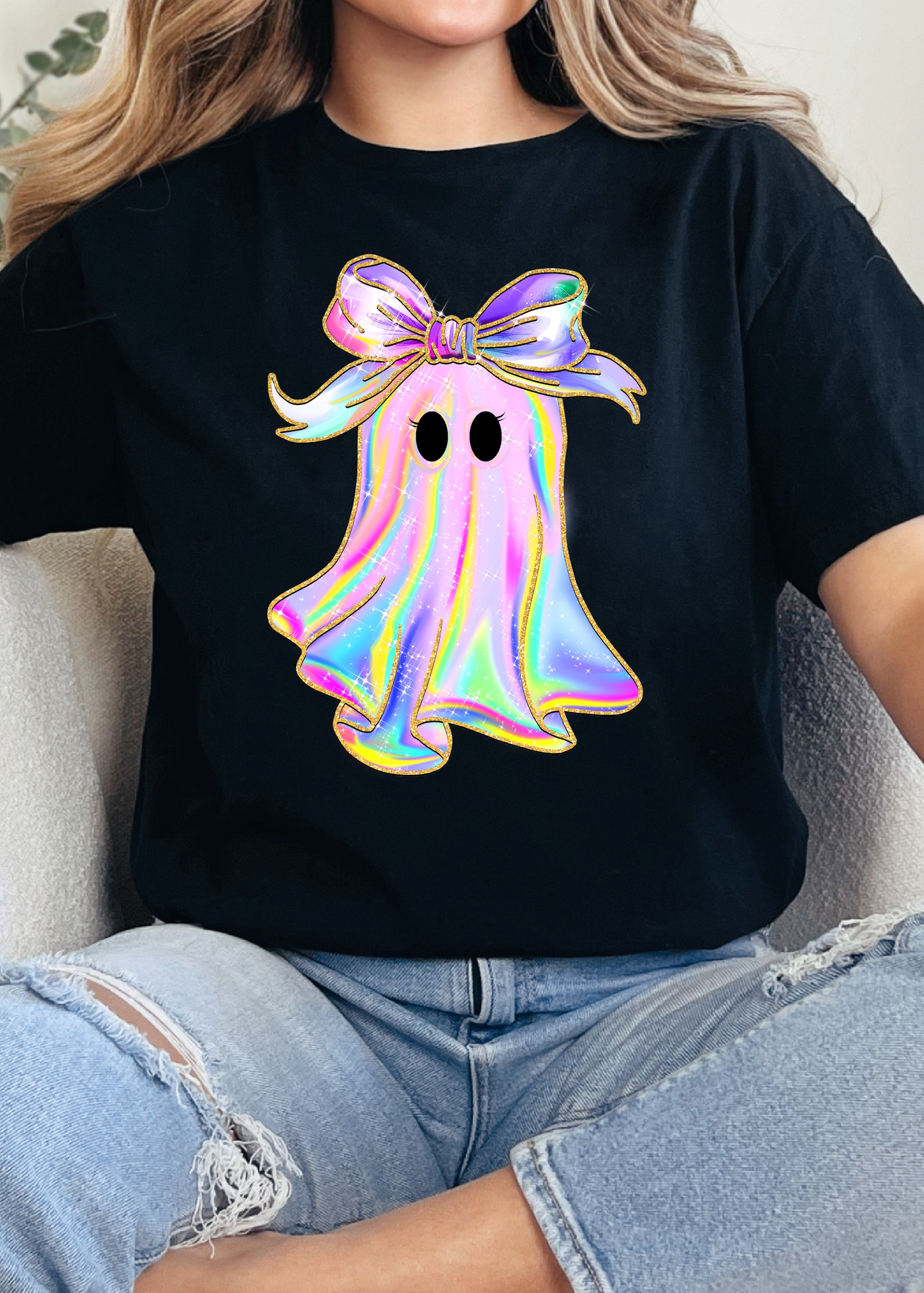 Holographic Cutie Ghost Graphic Tee