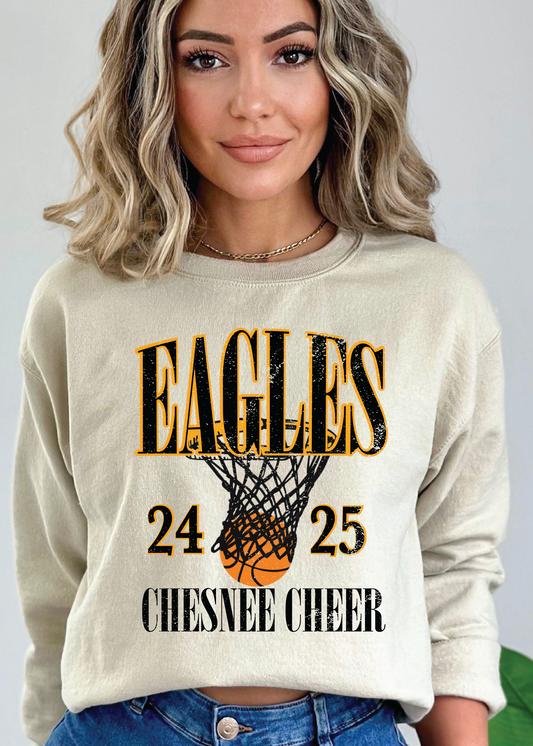 Chesnee Cheer Basketball Hoop Sweatshirt