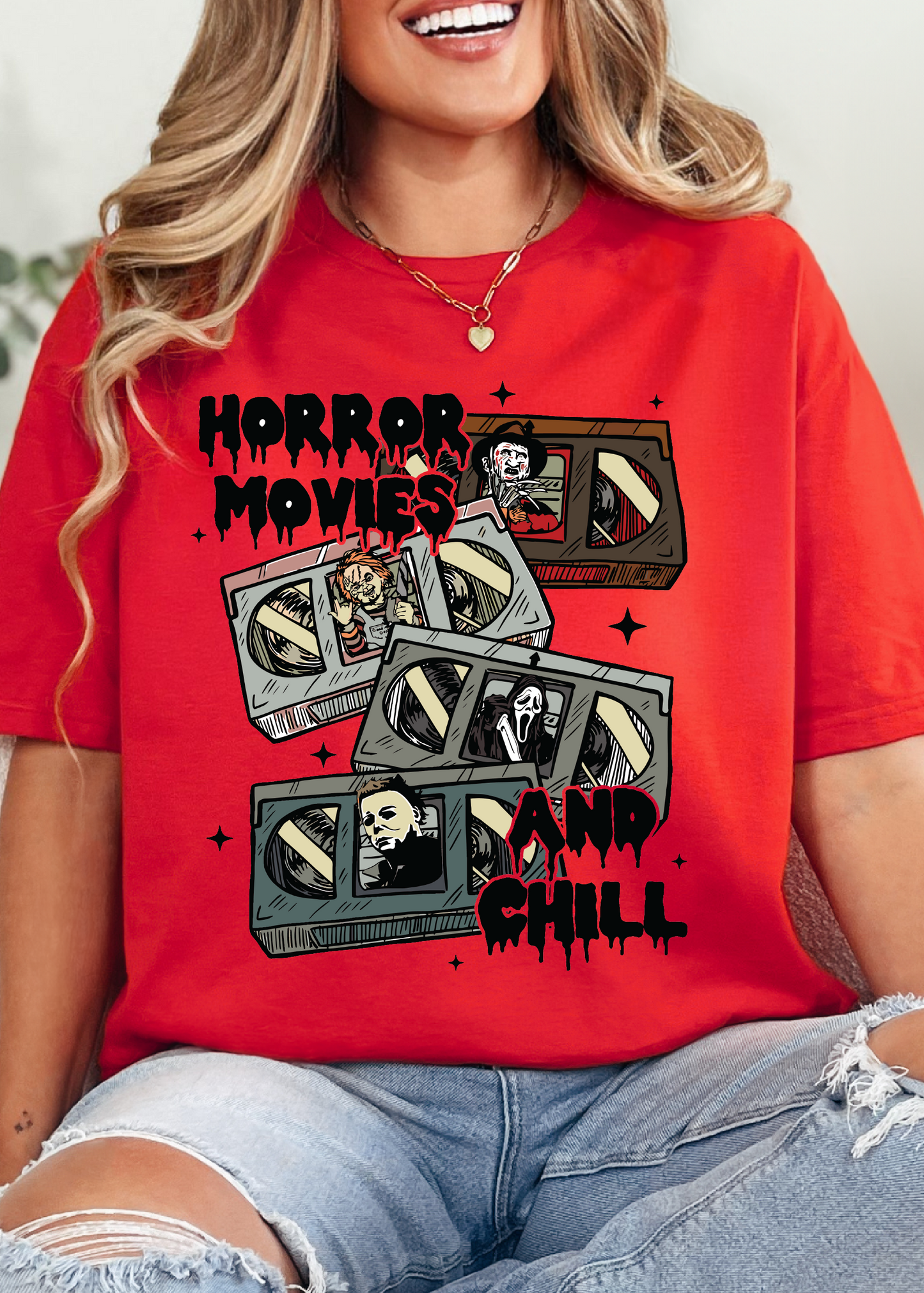 Horror Movies and Chill Graphic Tee
