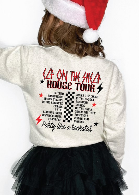 GIRL Elf on the Shelf House Tour Sweatshirt