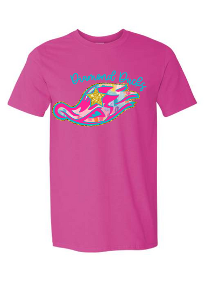 Watercolor Diamond Ducks Graphic Tee