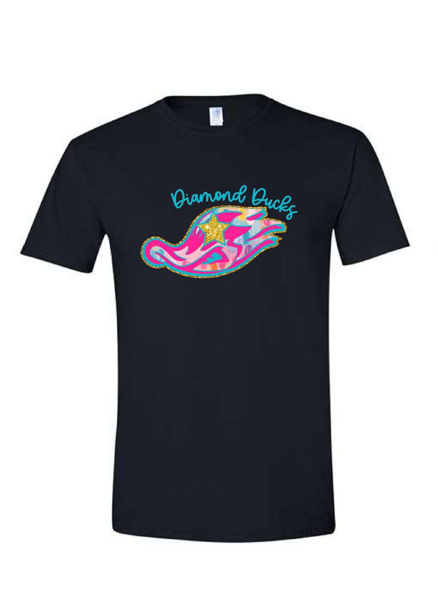 Watercolor Diamond Ducks Graphic Tee