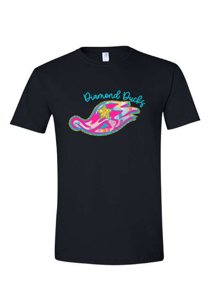 Watercolor Diamond Ducks Graphic Tee