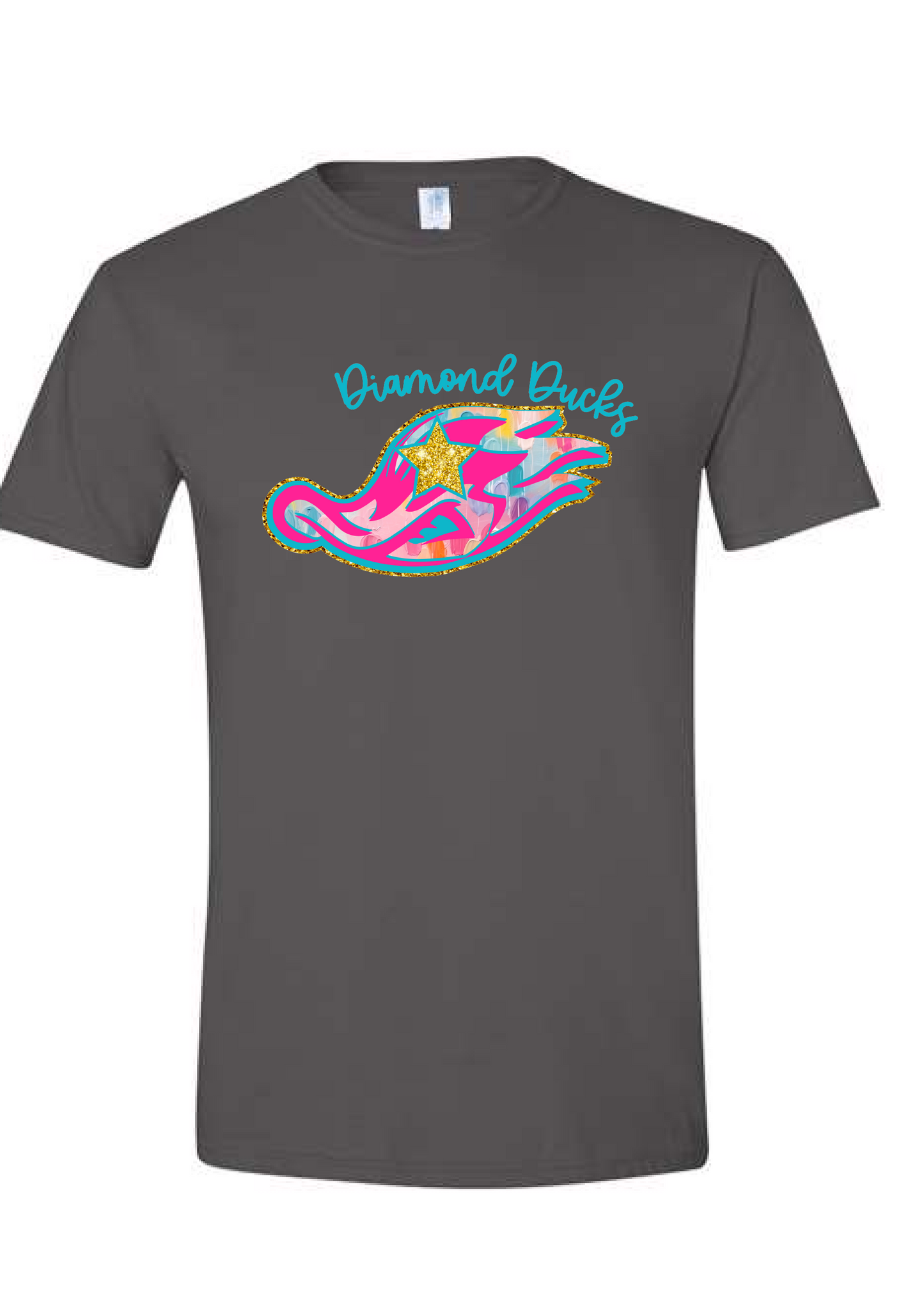 Watercolor Diamond Ducks Graphic Tee