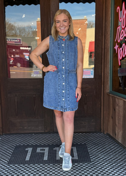 Cowboy Take Me Away Denim Dress