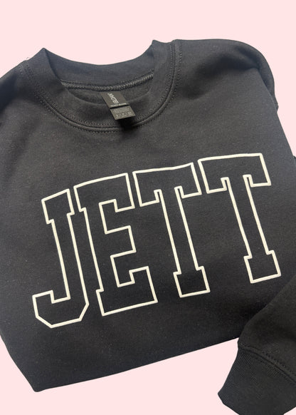 Boy Name Puff Sweatshirt