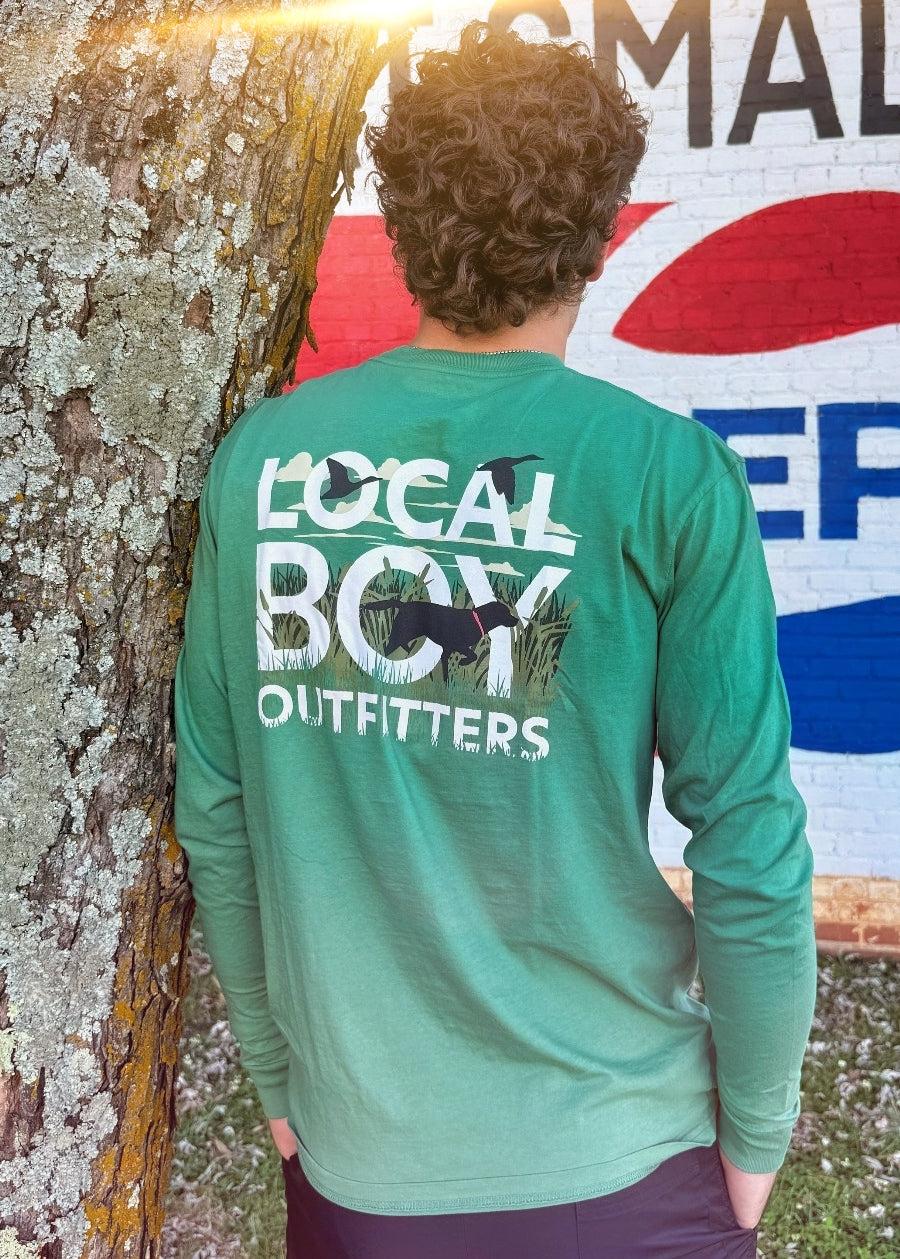 Local Boy Text and Tail Long Sleeve