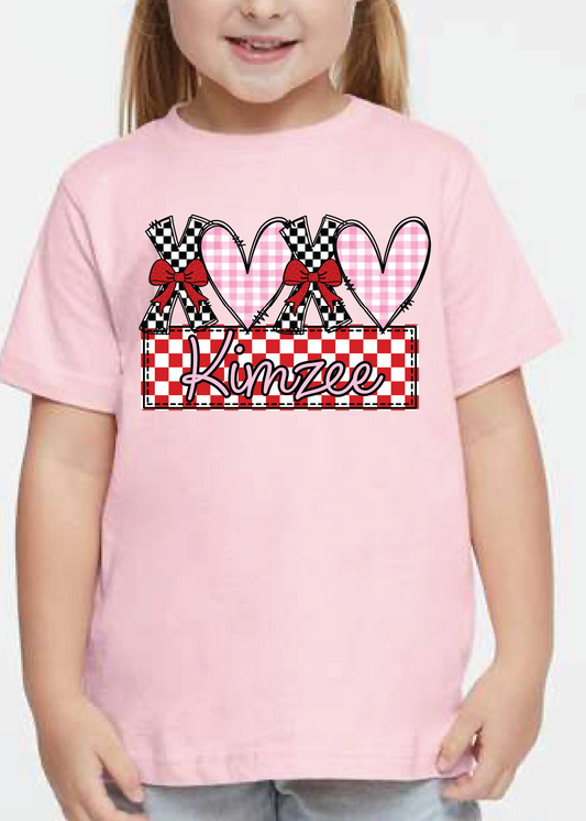 girls xoxo cool name tee