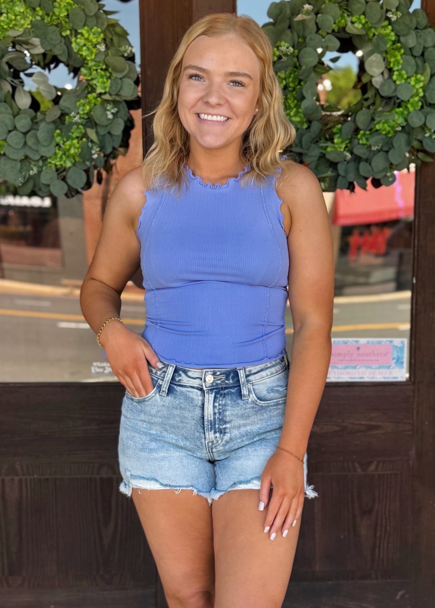 Flirt Hem Fitted Top