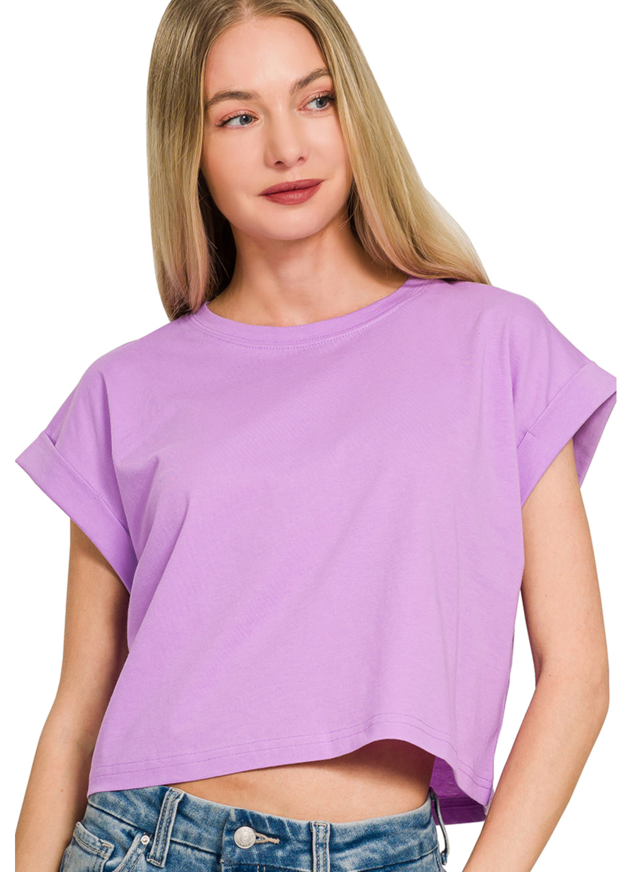 Cotton Cloud Crop Tee