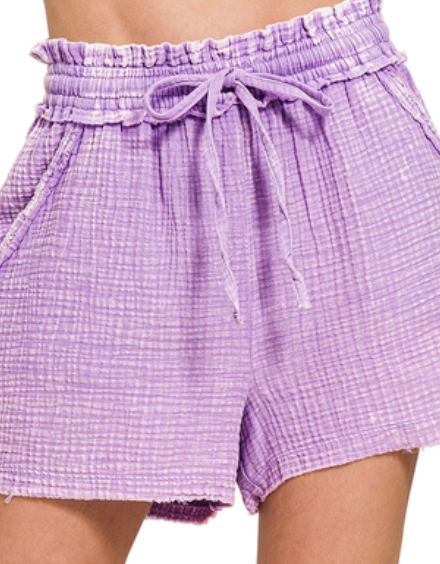 Sun-Washed Gauze Shorts
