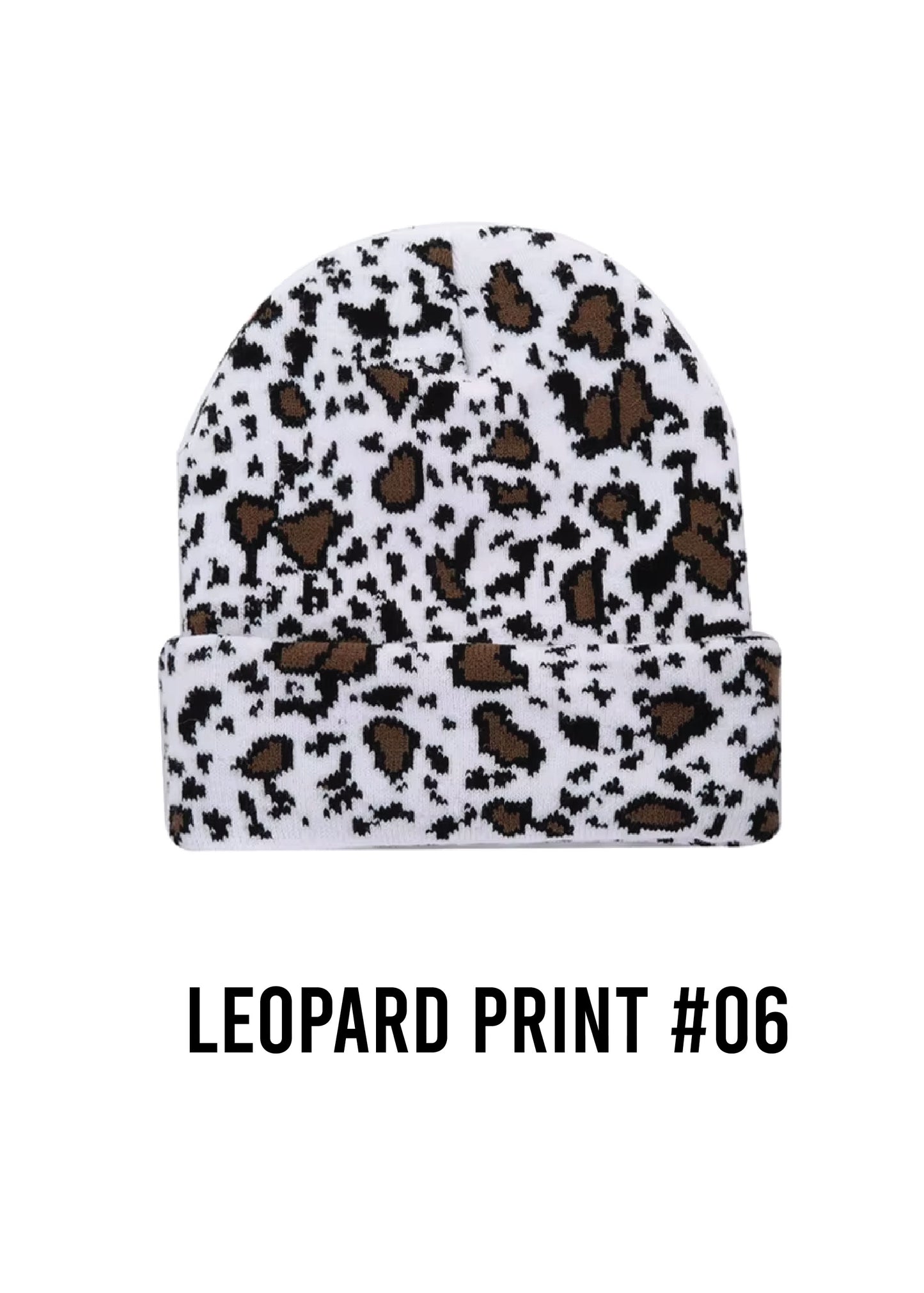 Custom Animal Print Patch Beanie