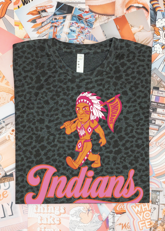 Leopard Preppy Mascot Tee