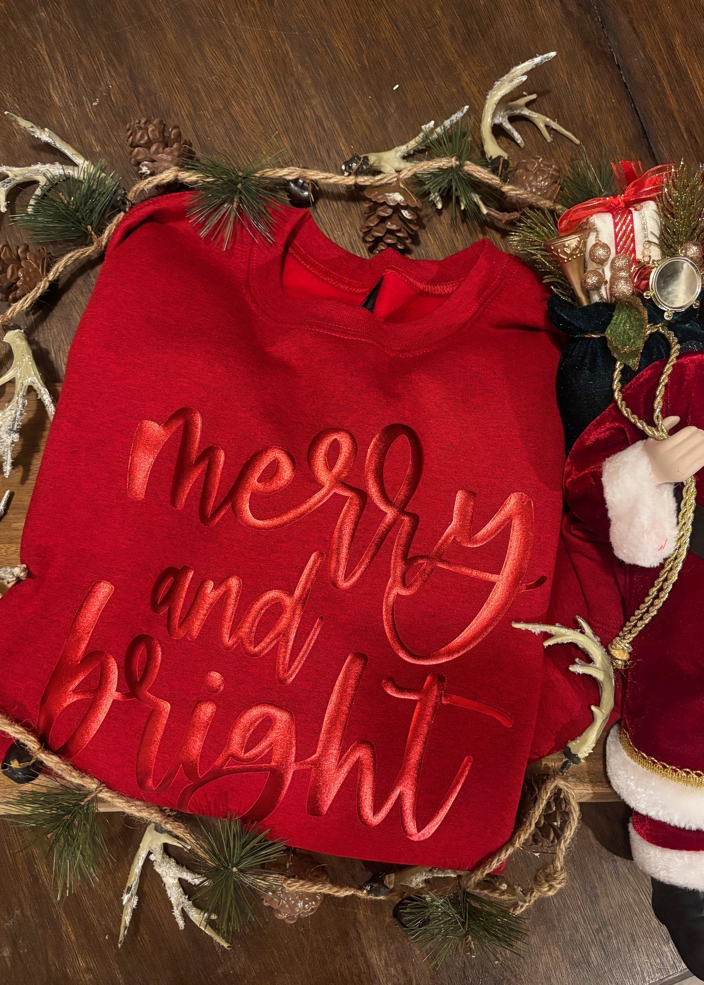 Metallic Puff Sweatshirt