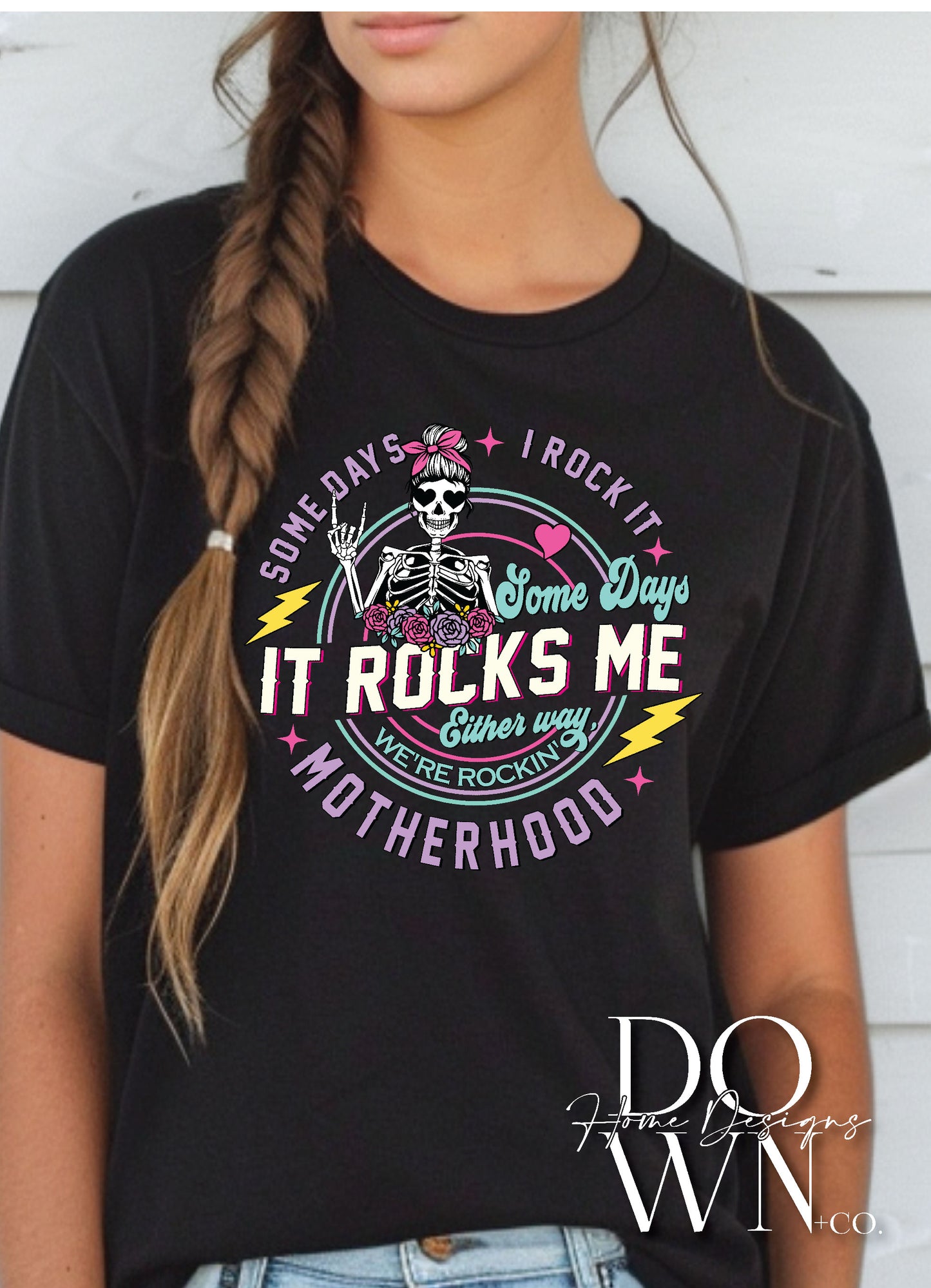 Motherhood Rocks Me Tee