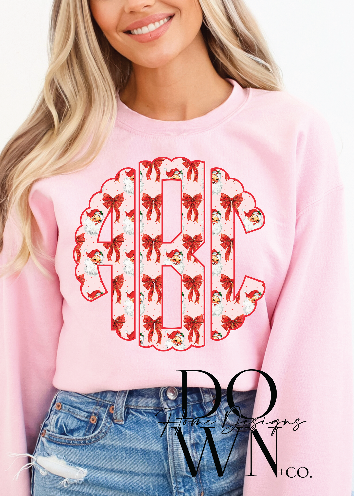 Santa Monogram Crewneck