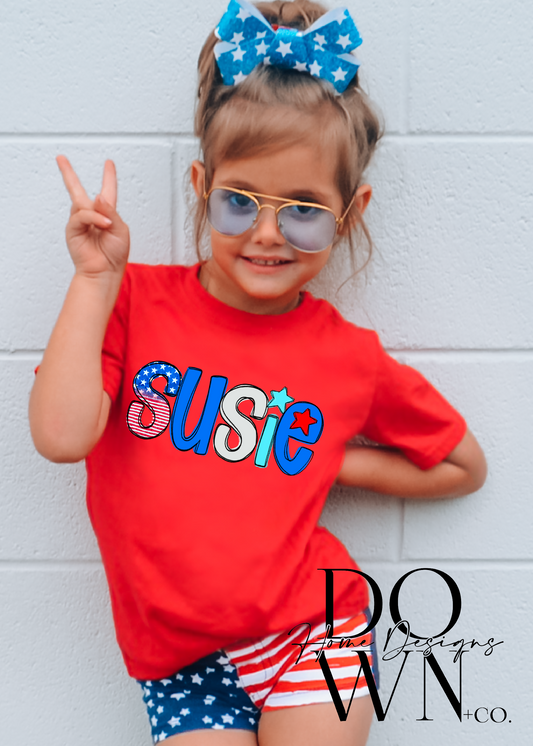 Patriotic Name Tee