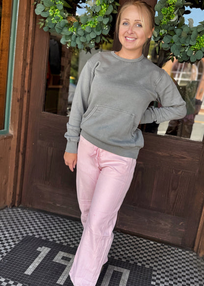 Pretty in Pink Barrel Jeans