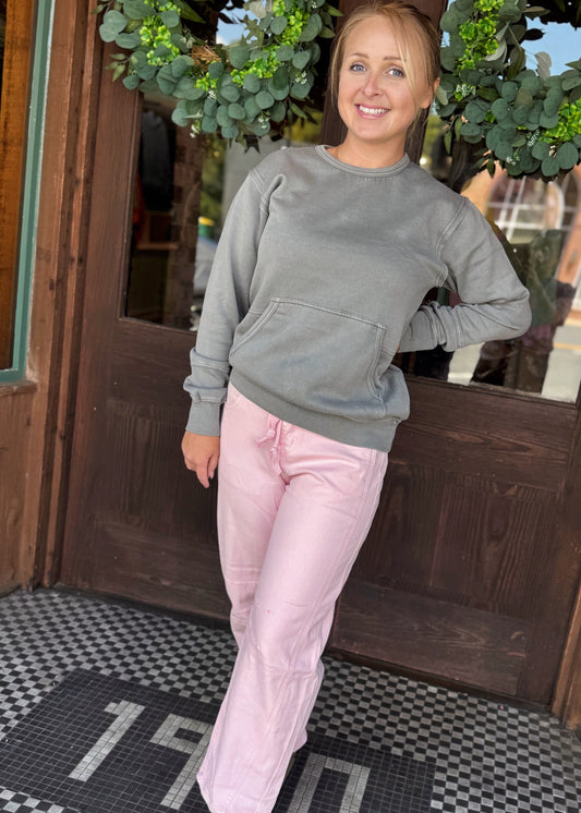 Pretty in Pink Barrel Jeans