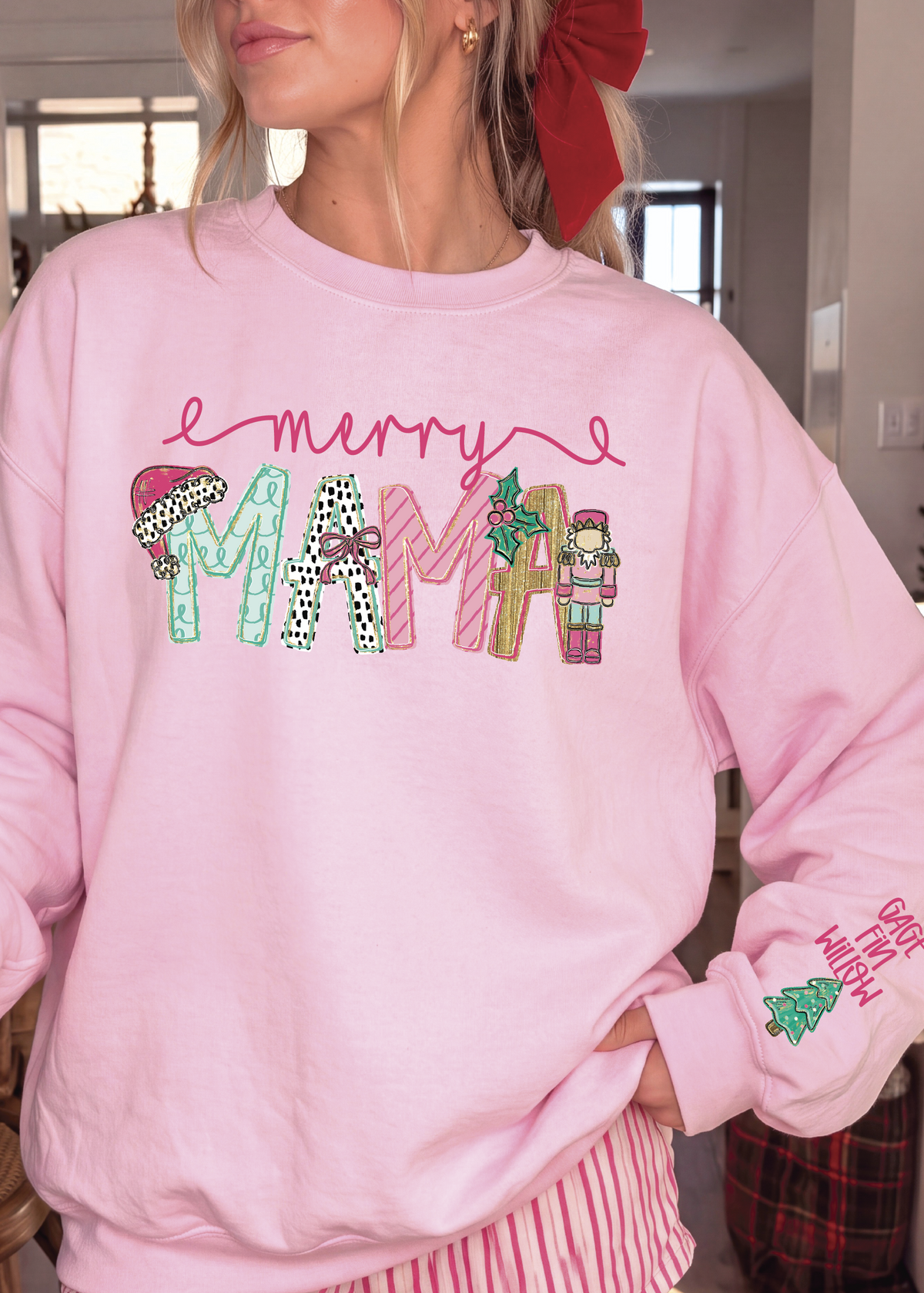 Preppy Christmas Custom Sweatshirt
