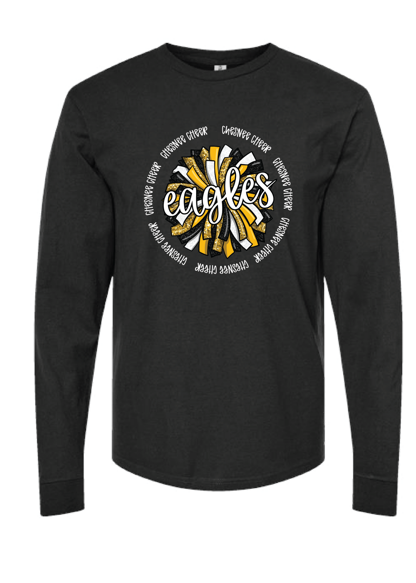 Eagles Spirit Pom Long Sleeve Tee