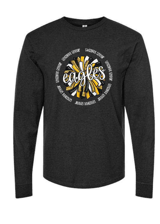 Eagles Spirit Pom Long Sleeve Tee
