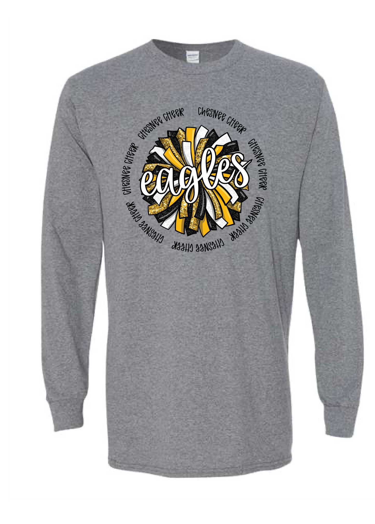 Eagles Spirit Pom Long Sleeve Tee
