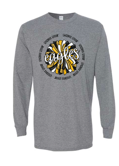 Eagles Spirit Pom Long Sleeve Tee