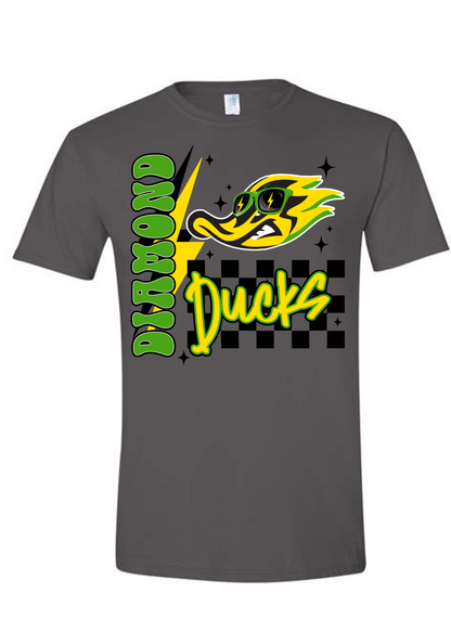 Checkered Retro Ducks Graphic Tee
