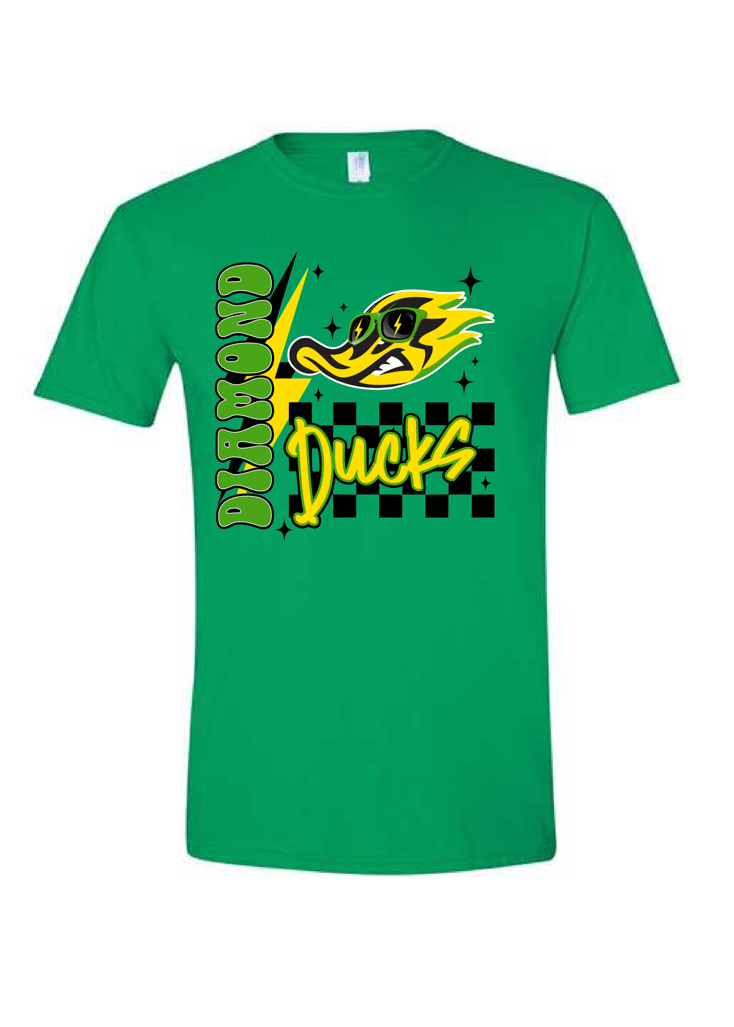 Checkered Retro Ducks Graphic Tee